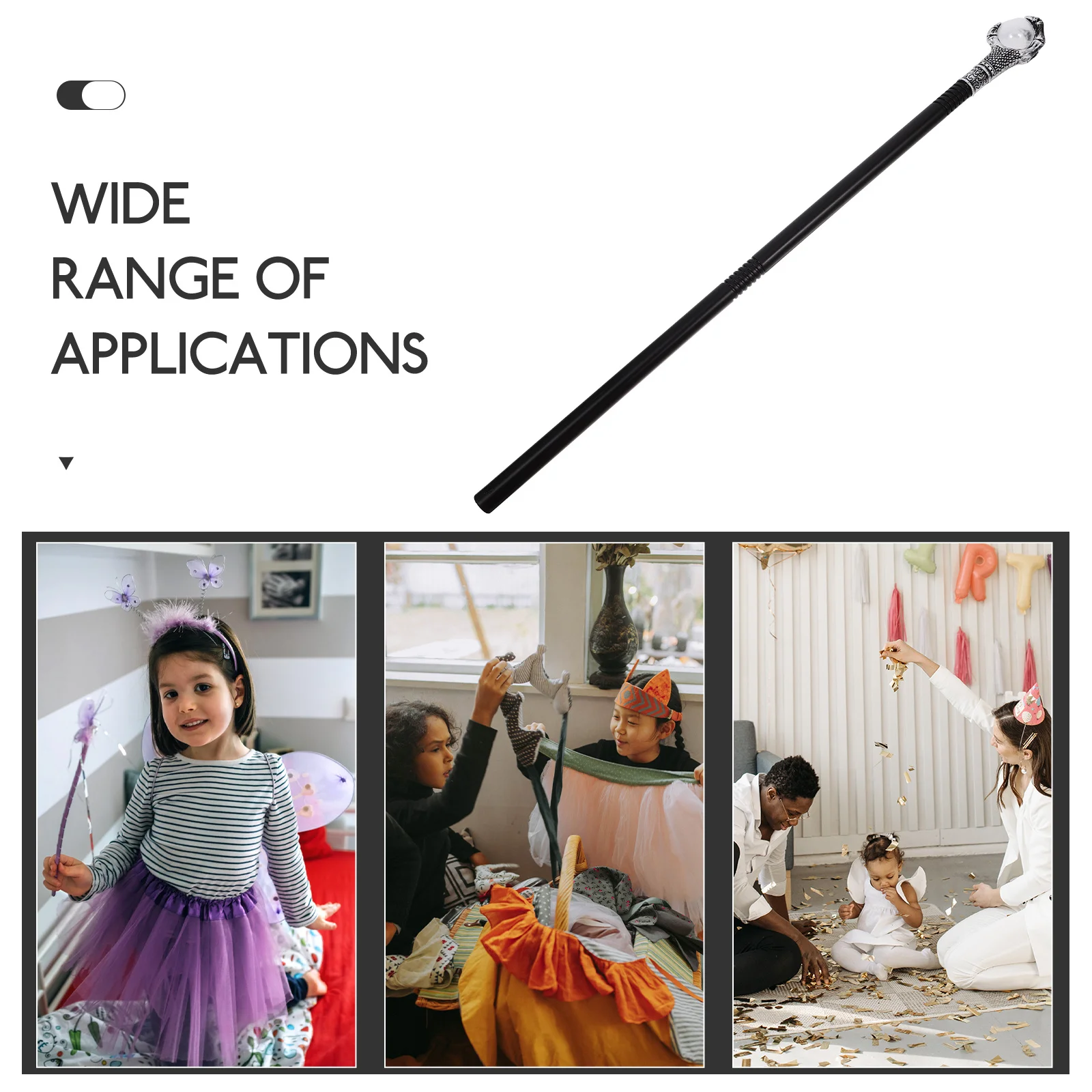 

Трость в стиле панк для Хэллоуина, косплея, вечеринки, легкая пластиковая трость, декоративная опора для наряда, египетская трость