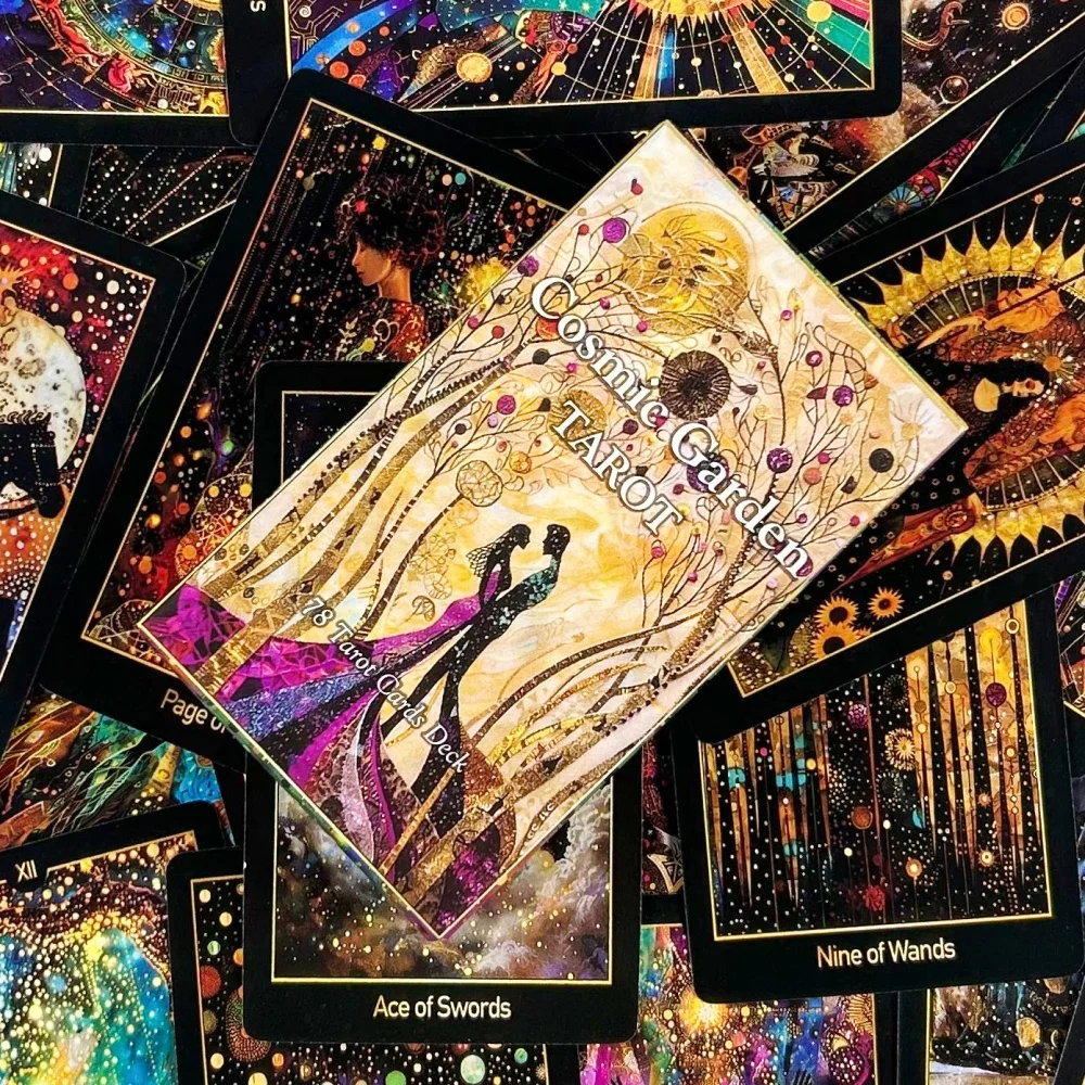 Jeu de cartes de tarot Cosmic Garden, jeu de divination, cartes de prédiction du destin, jeu de société Oracle