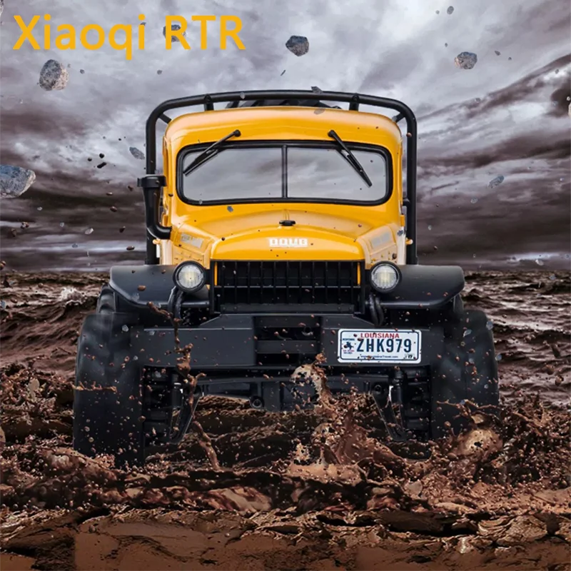 

Радиоуправляемый внедорожник FMS 1/24, 4WD, электрический, винтажный, для бездорожья, модель для любителей, игрушечная машинка для детей и взрослых