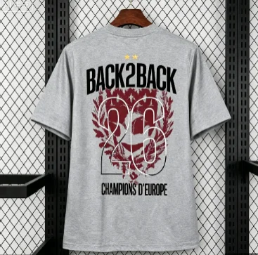Fußball-Champions 2026 Neues Sommer-Mode-Trikot mit Rundhalsausschnitt für Herren und Damen im Streetwear-Stil – Detail 3