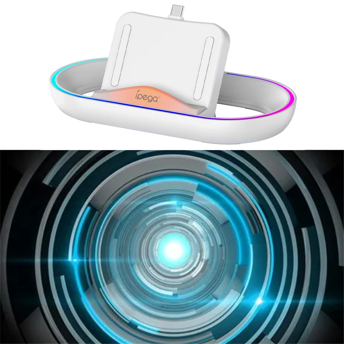 for Portal Streaming Handheld Charging Dock with RGB Lights