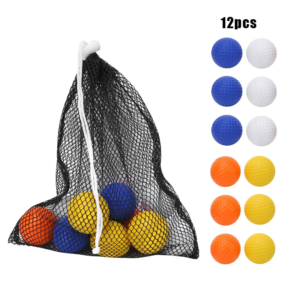 Children Golf Ball PU Children Kids Golf Balls Colorful Elastic Golfballs Set Training Practice Accessories