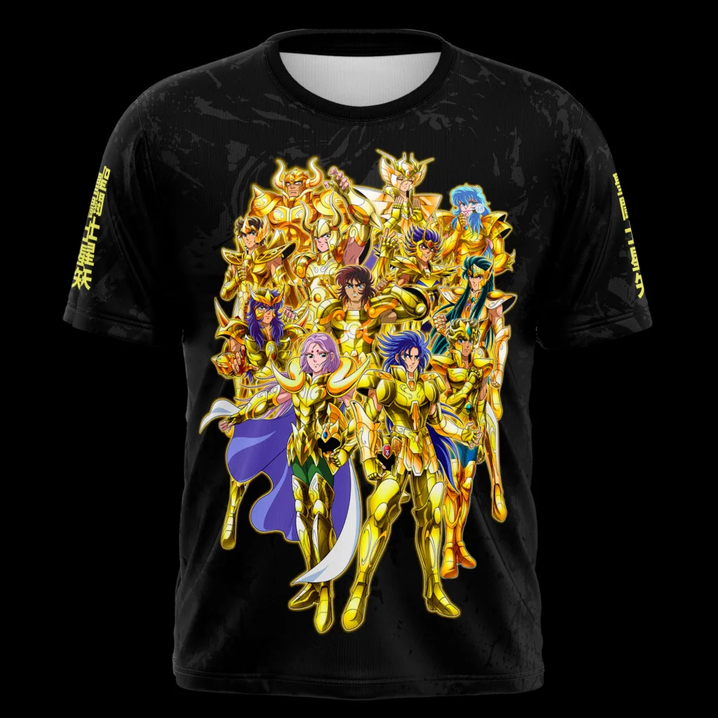 2026 New Anime Saint Seiya Knights of the Zodiac Cosplay 3D Men's T-shirts Fashion Cartoon Kids T shirt Y2k Tops Summer Clothing