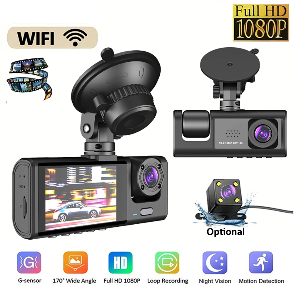 

Dash Cam Car DVR WiFi FHD 1080P Rear View Reverse Car Camera Video Recorder Black Box Dashcam Auto Car Accessories Registrator