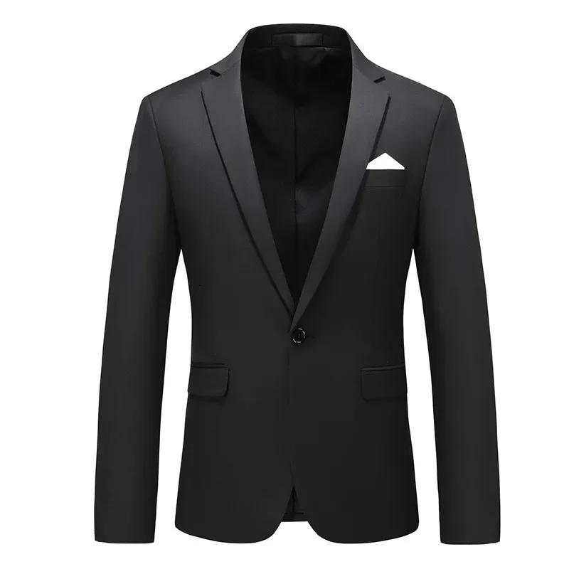 New Korean version slim fit suit set, stage host performing in groom\'s wedding dress