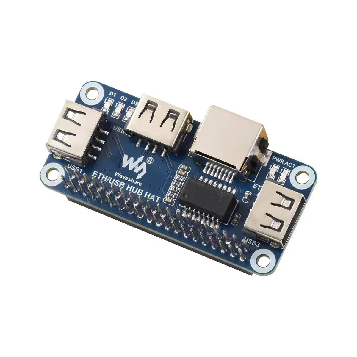 Micro Snow Raspberry Pi 4th Generation USB Hub USB to Ethernet Ethernet Port Module USB HUB Distribution Device
