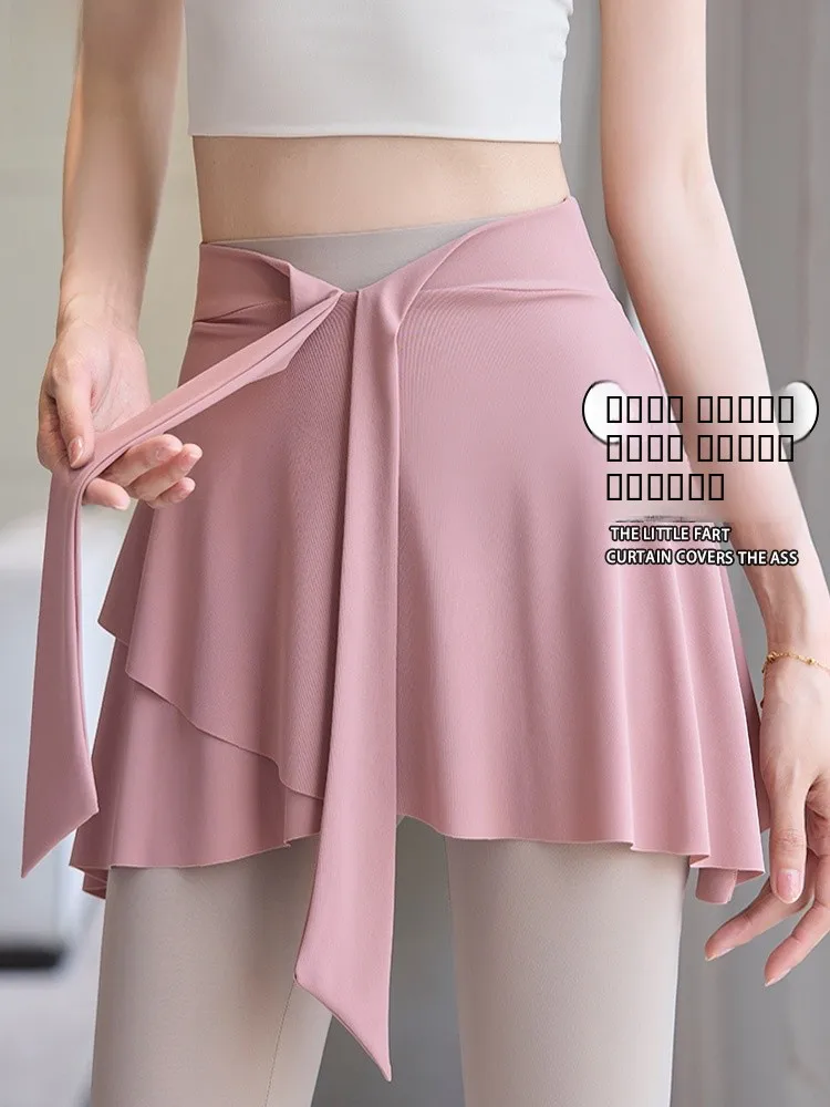 

Юбка-шорты для йоги с эффектом утяжки ягодиц, спортивная юбка с асимметричным подолом для женщин