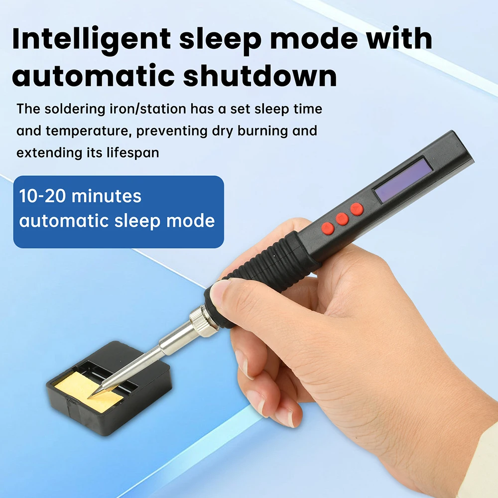 Fer à souder Portable intelligent T12, Mini Kit de fer à souder OLED PD65W, charge rapide, alimentation double Interface type-c + DC5521