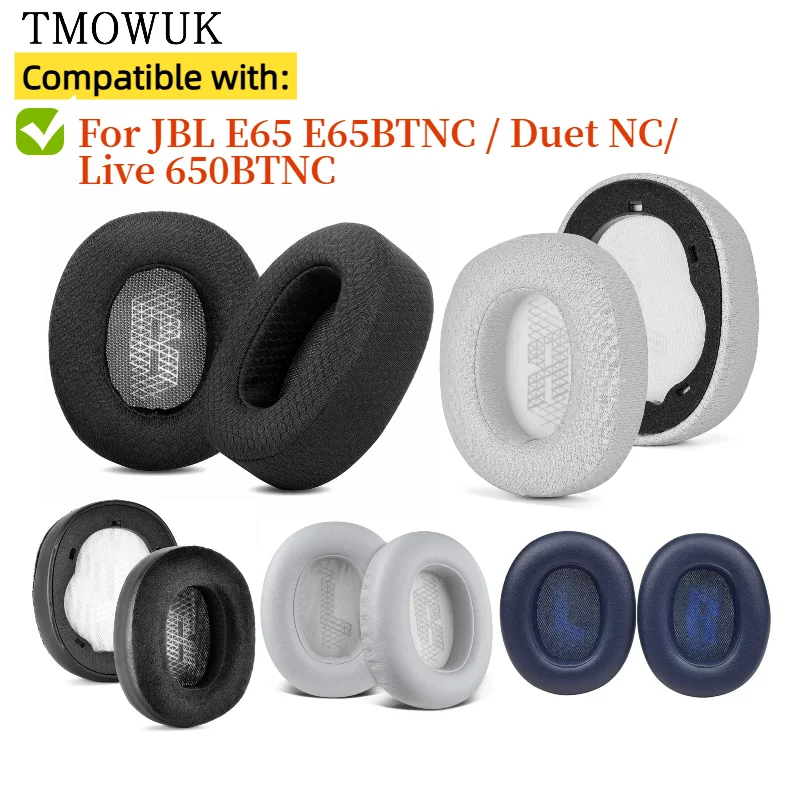 

Replacement Protein Ear Pads for JBL E65 E65BTNC / Duet NC/Live 650BTNC Headphones Soft Foam Ear Cushions High Quality