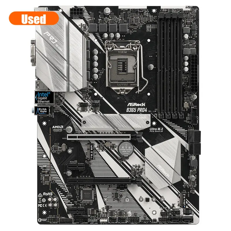 ASROCK B365 Pro4 motherboard LGA1151 Intel B365 4xDDR4 64GB HDMI M.2 USB 3.1 ATX Supports 9th and 8th Gen Intel Core cpu