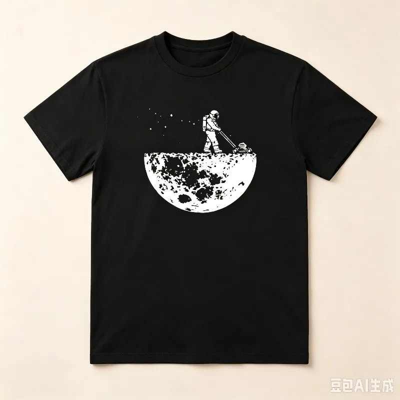 Summer Men T-shirt High  Funny Lunar Cleaner Printing Casual Cool Loose O-neck Male Soft Tshirt Hip Hop Tees