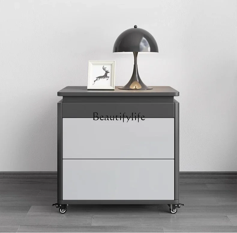 

LМногофункциональная подъемная прикроватная тумбочка. Простая современная гостиная. Прикроватный шкафчик для спальни в скандинавском стиле.