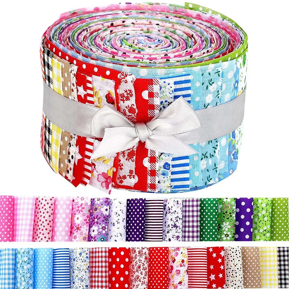 Floral Cotton Fabric Patchwork Roll