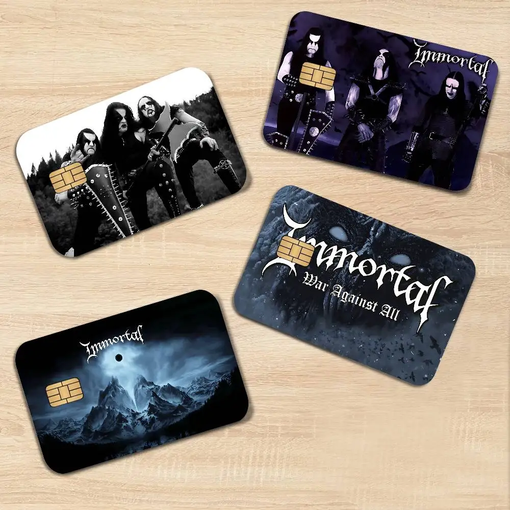 I-ImmortalS Band Credit Card Skin Stickers for VISA Bank Card Transportation Card Waterproof Sticker Anti-scratch Women Gift