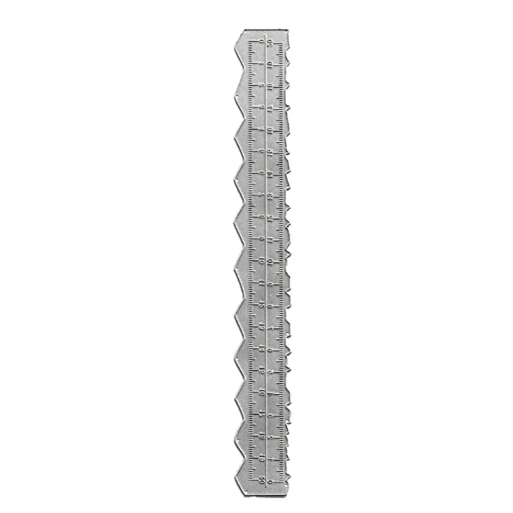 

Steel Paper Tearing Ruler Accurate Measuring Embossing Die Craft Ruler Multifunctional Metal Cutting Die Deckle Edge Ruler