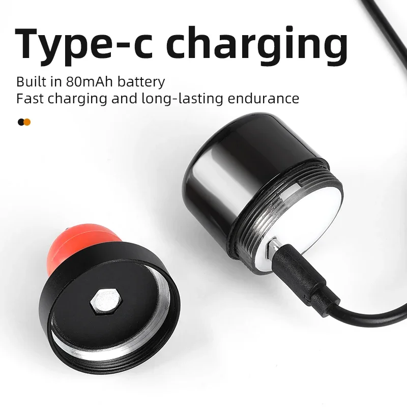 ESLNF USB Charging Mountain Bike Handlebar Light Multi-function Warning Lights Bicycle Riding Plug Lights view 3