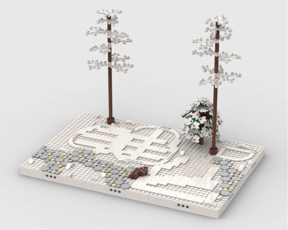 Winter Village Display Base for set 10325 10308 4056440573 10275 10267 Building Blocks DIY Creative Bricks Toy for Collector image 3