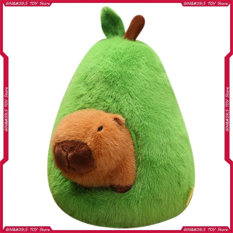 35cm Explosion Kapybara Plush Doll Plush Toy Avocado Doll Children Girl Gift Pillow Home Furnishings Guinea Pig Gift