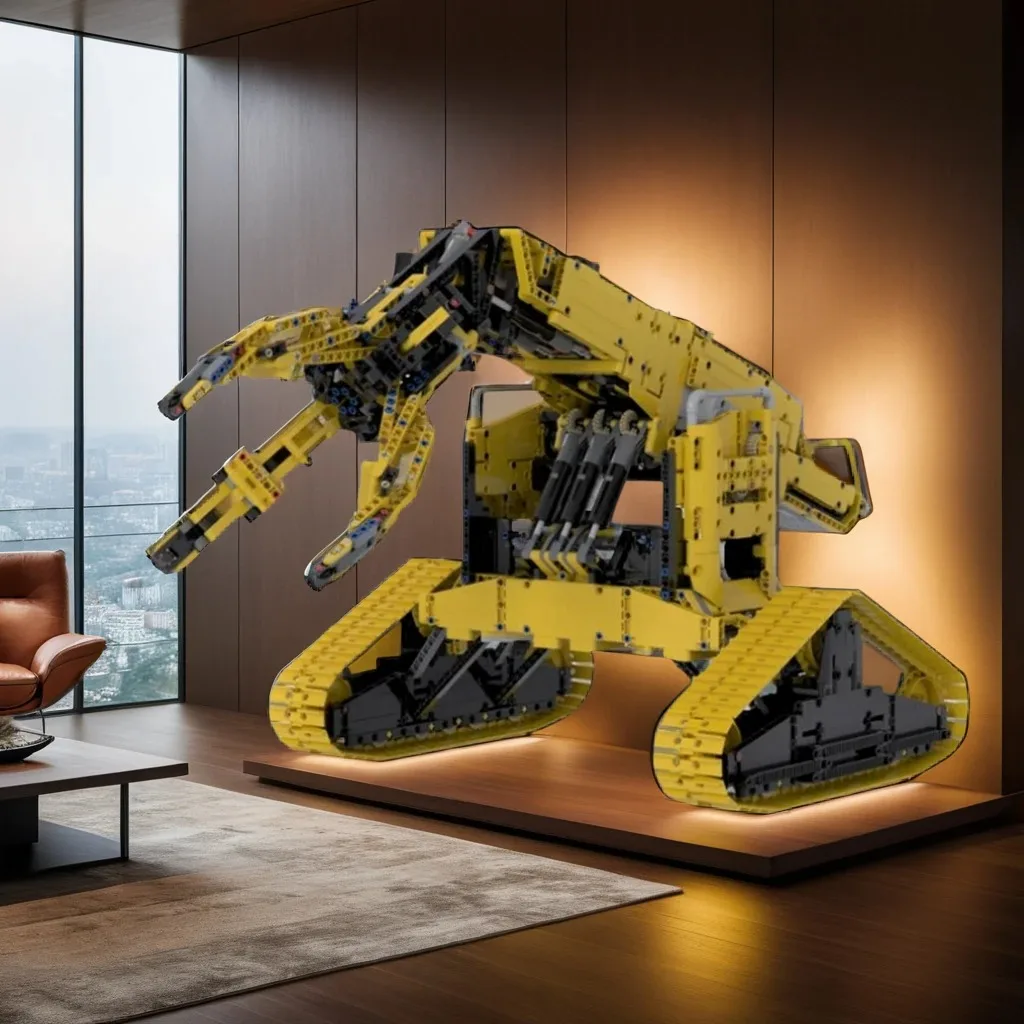 

2406 шт. манипулятор гусеничный Mk 2 MOC промышленный робот модель автомобиля образовательные строительные блоки подарок