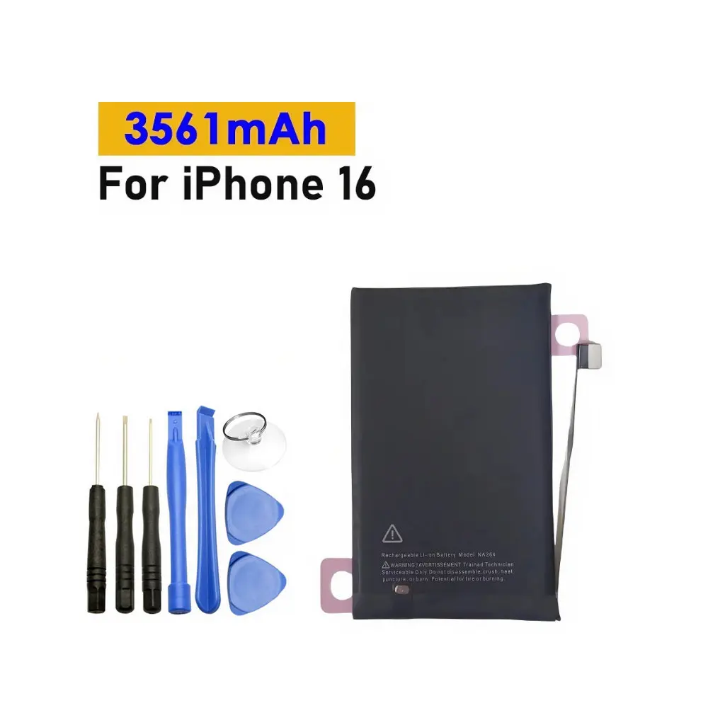 

High Quality 3561mAh 3582mAh 4674mAh 4685mAh Battery For iPhone 16/ 16 Plus /16Pro /16Pro Max Mobile Phone