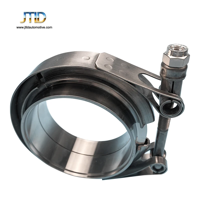 JTLD 5 Inch 127mm V-Belt Entrainment 304 Stainless Steel Flange V-Belt Flange Kit Male and Female Flanges