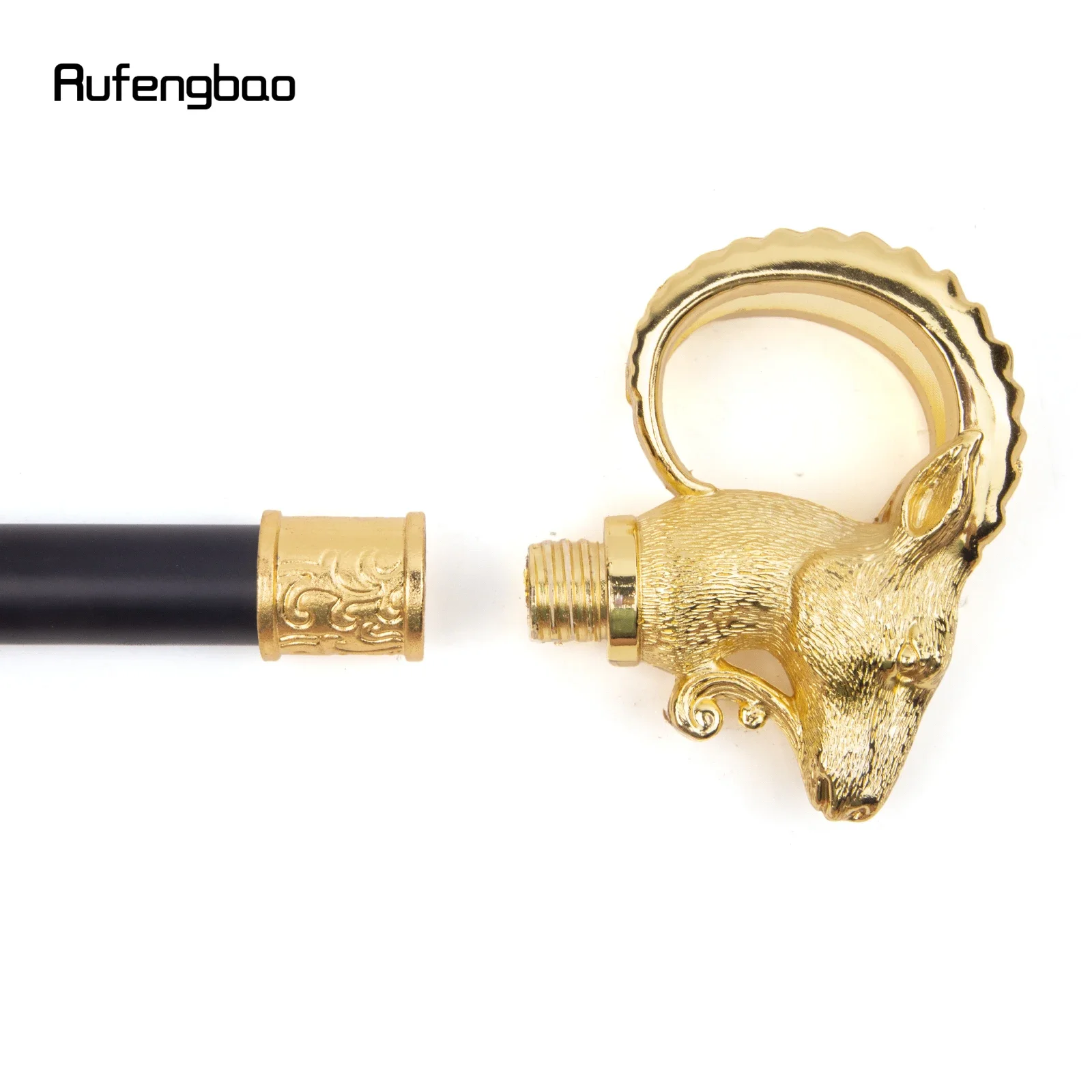 الذهبي الماعز الأغنام الحيوان واحد مشترك موضة عصا للمشي الزخرفية تأثيري حفلة عصا للمشي هالوين كروسير 91 سنتيمتر