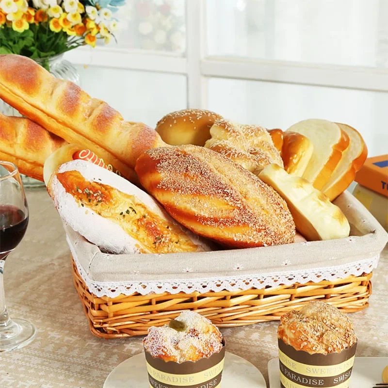 1A-Simulation Food Artificial Bread Model Fake Doughnut Home Decor Cake Shop Bakery Window Display Ins Photography Props