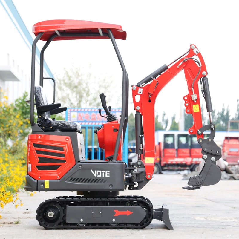 Escavadeira De Rastos Pequena, Trencher De Uso Agrícola, Mini Digger, Design Personalizado, Alta Qualidade, Euro 5, EPA, 1,2 Tonelada, 1 Tonelada, Novo Design