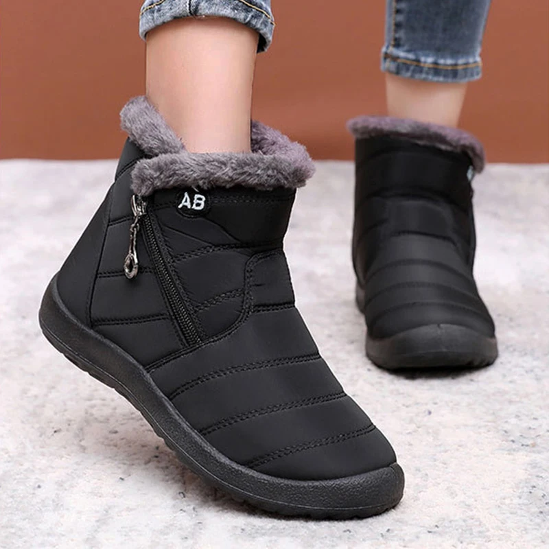 Snow Boots Woman Plus Size Shoes Woman Platform Ladies Shoes New Mid Women's High Boots Casual Winter Ladies Boots Botas Mujer