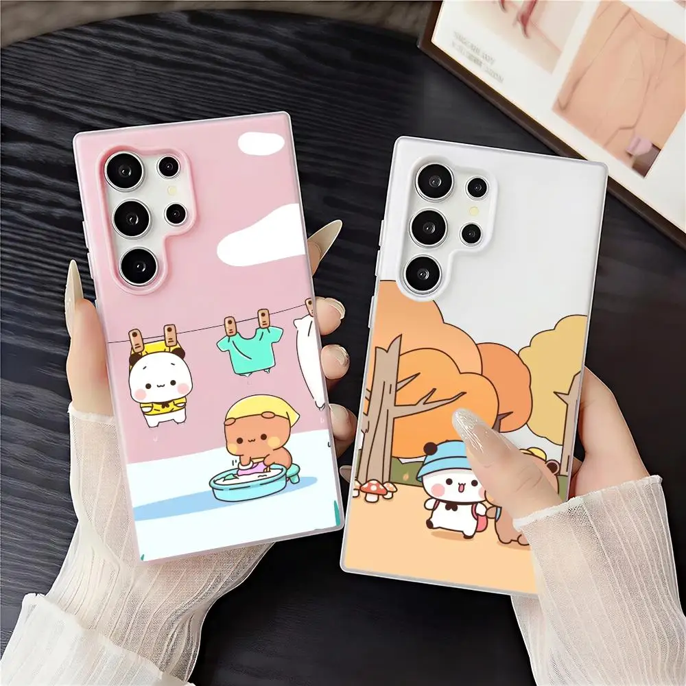 BuBu DuDuS Phone Case 2-in-1 Detachable Clear Case with Card & Photo Slot for Samsung S22-S26