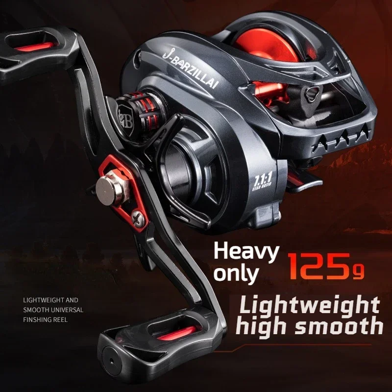 SE Cast Baitcasting Reel 7.1:1 Hybrid Ceramic Bearing Carbon Fiber Washer Dual Bearing System N52 Brake Fishing Reels