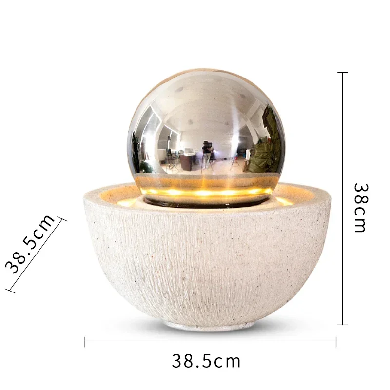 

Напольный фонтан-украшение для гостиной и двора с циркулирующей водой, приносящий удачу, в европейском стиле