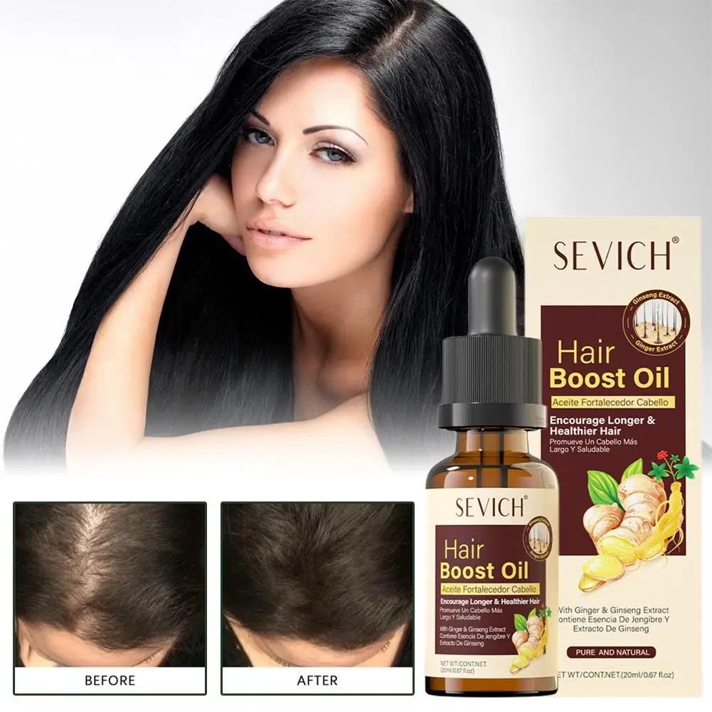 

20mL Biotin Serum with Ginger Scalp Treatment for Thinning Hair, Anti-Hair Loss & Strengthening, Repair Damaged Hair J5E5