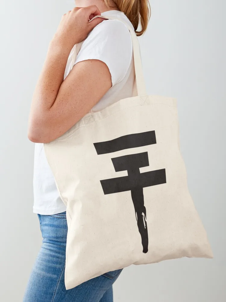 

Tokio Hotel Logo (black, once) Tote Bag bags woman 2025 tote bag women Women's shopper bag Eco