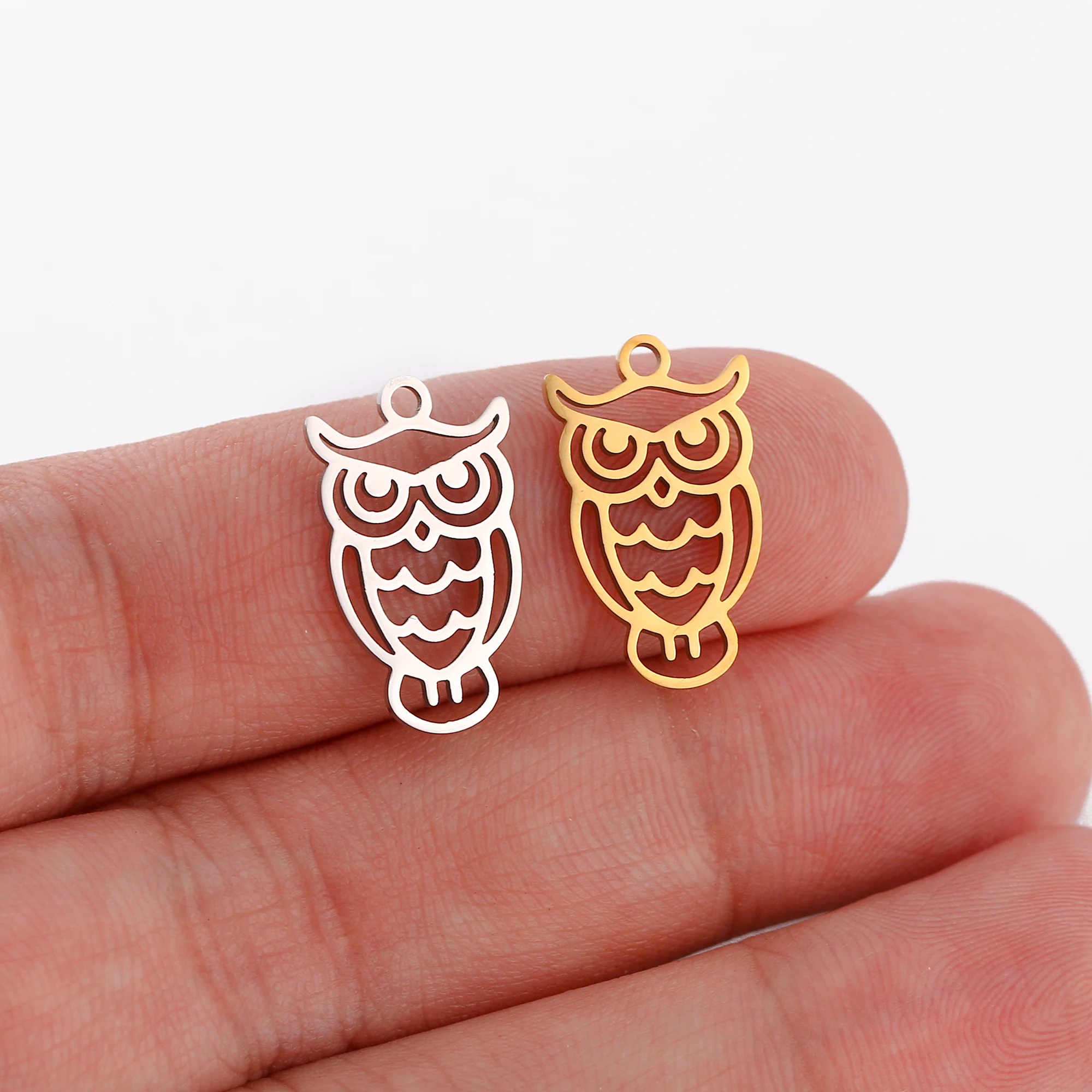 5 teil/los Nette Panda/Eichhörnchen/Fuchs/Affe/Giraffe/Eule Charms Tier Anhänger DIY Handgemachte Halskette Armband ohrringe Schmuck Machen – Detail 10