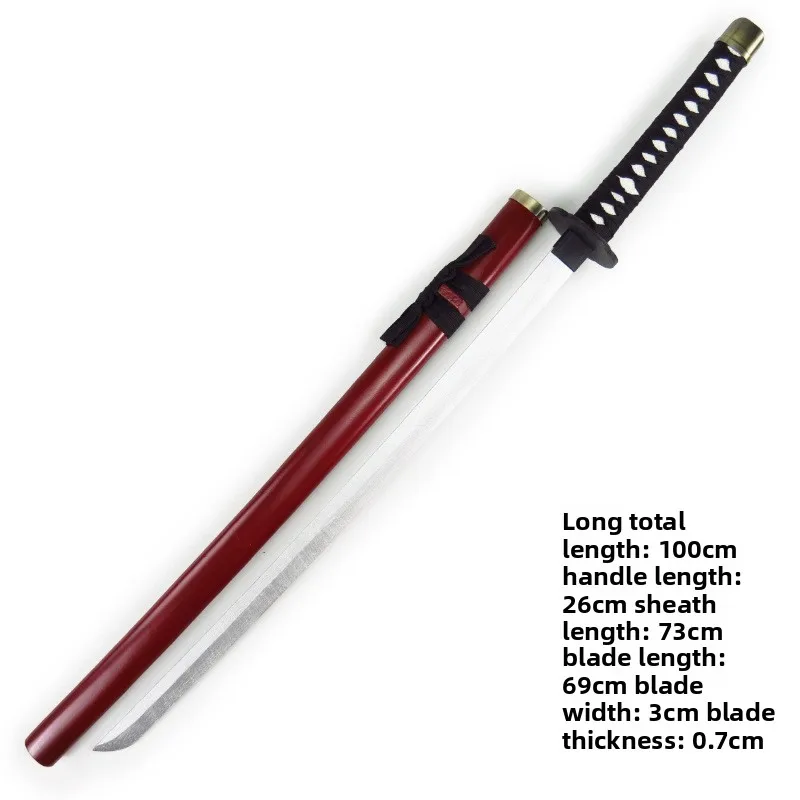 100 cm/33.37in Samurai Zwaard Tohken Ranbu Houten Model Props Met Schede Katana Game Randapparatuur Cosplay Display Gift Collectible