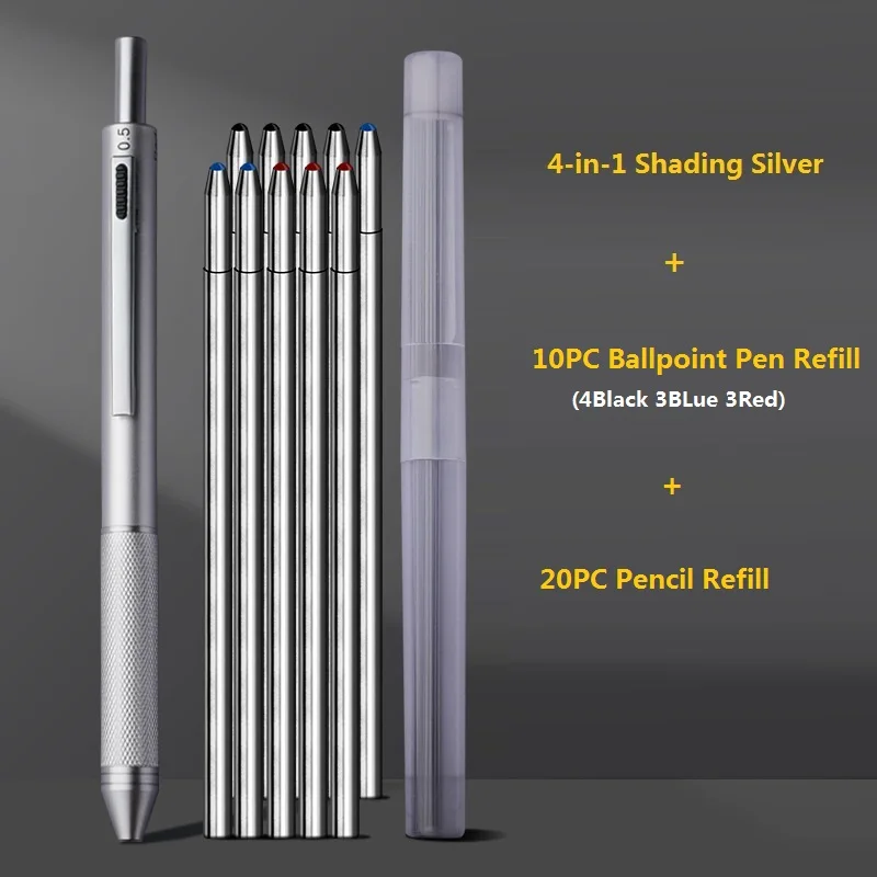 Stylo bille 4 couleurs MultifonctionBic - noir/bleu/rouge mine graphite - gomme intégrée - Stylos et écritures Stylo bille 4 couleurs MultifonctionBic - noir/bleu/rouge mine graphite - gomme intégrée - Stylos et écritures