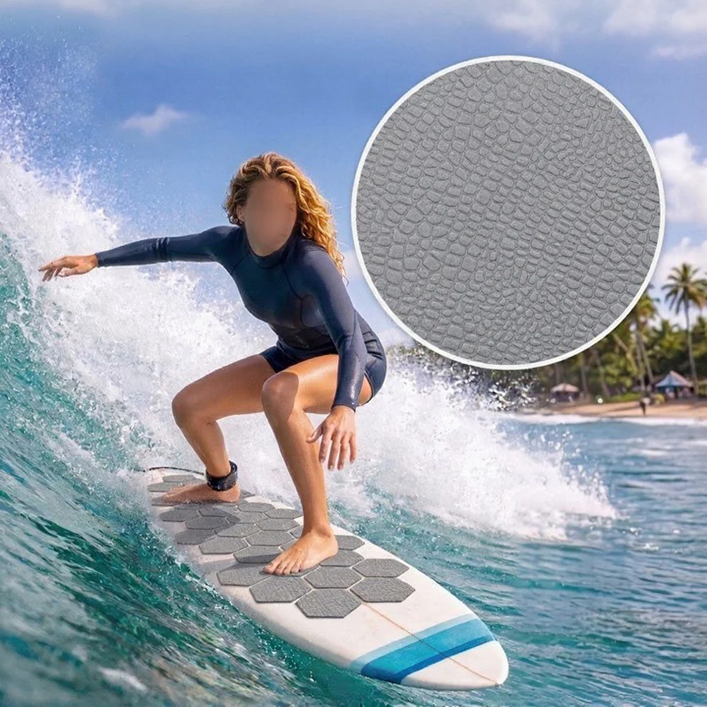 For Surfboard Deck Traction Pads Non-Slip For Surfboard Grip Pad Boat Mat With Backing Marine Self-Adhesive Accessories