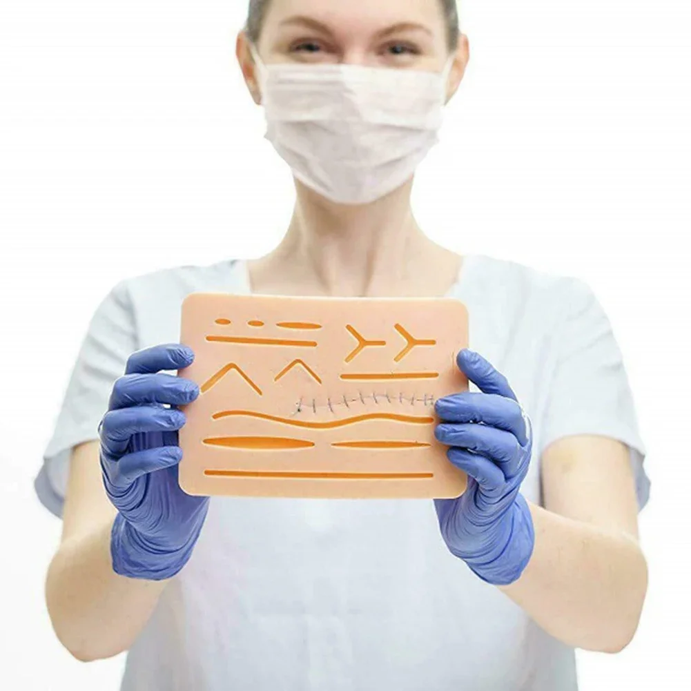 1-4Set Medical Stencils Surgical Suture Practice Training Kit Surgical Skin image 3