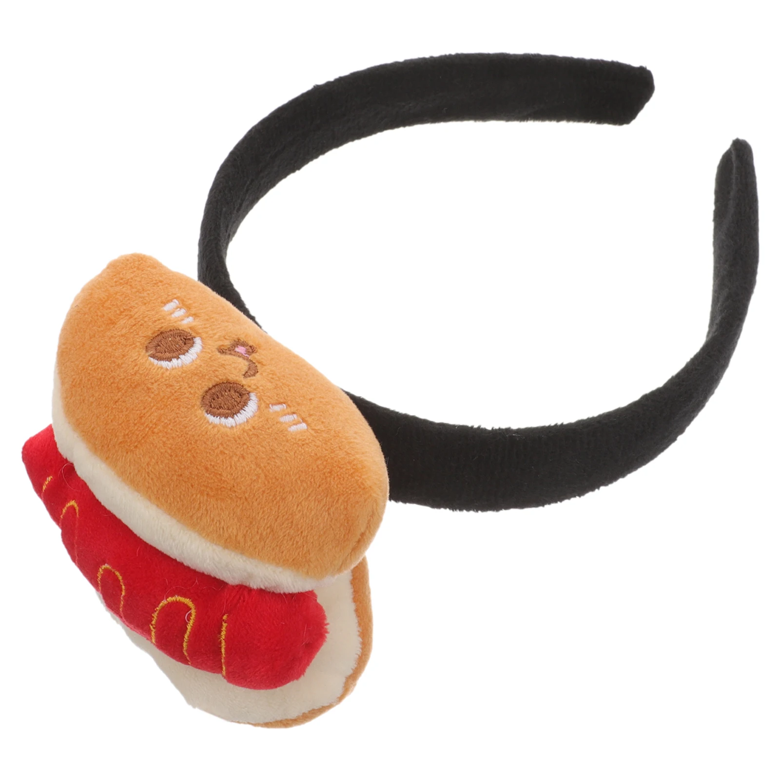

Cartoon Hot Dog Headpiece Funny Costume Accessory Durable Cloth Material Unique Design Halloween Party Women Accessories