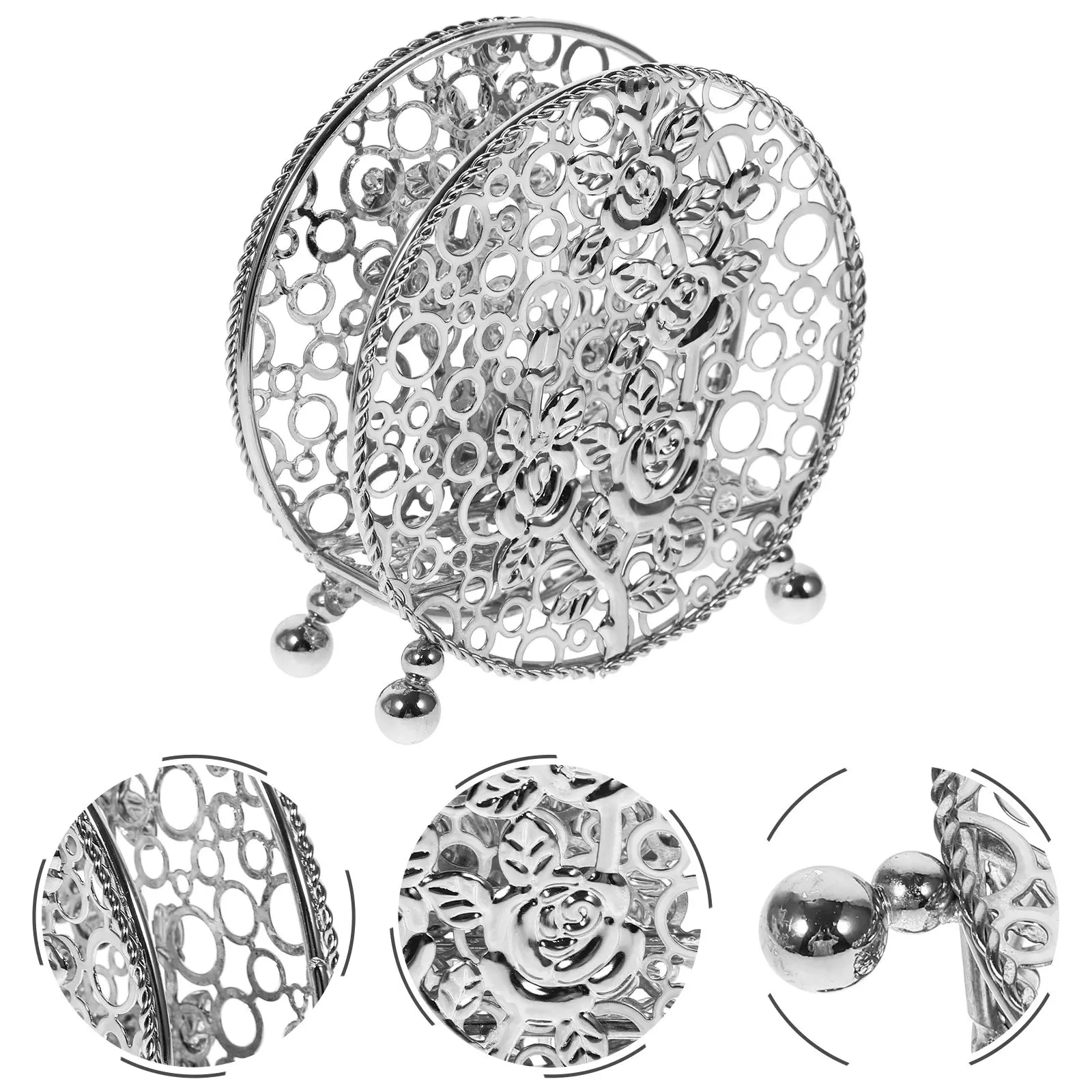 

Изысканная подставка для салфеток в ретро-стиле, металлический держатель для салфеток, вертикальный, отдельно стоящий, с гладкими краями, безопасный, элегантный декор для обеденного стола