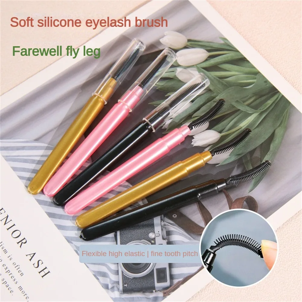 Mascara Brush Travel Essentials Spiral Brush Dust-proof Travel Transparent Dust Cover Makeup Eyelash Brush Makeup Accessories