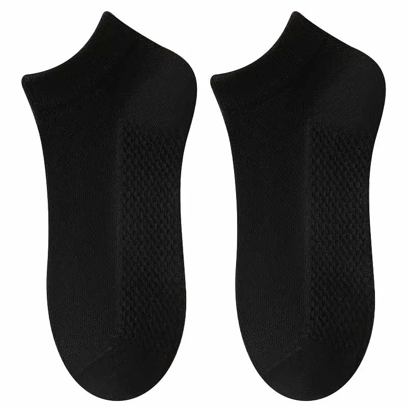 New Unisex Socks Fashion Anti Odor & Sweat Absorbing Short Tube Mesh Socks Men Socks Solid Ship Socks Thin Edition Casual Socks