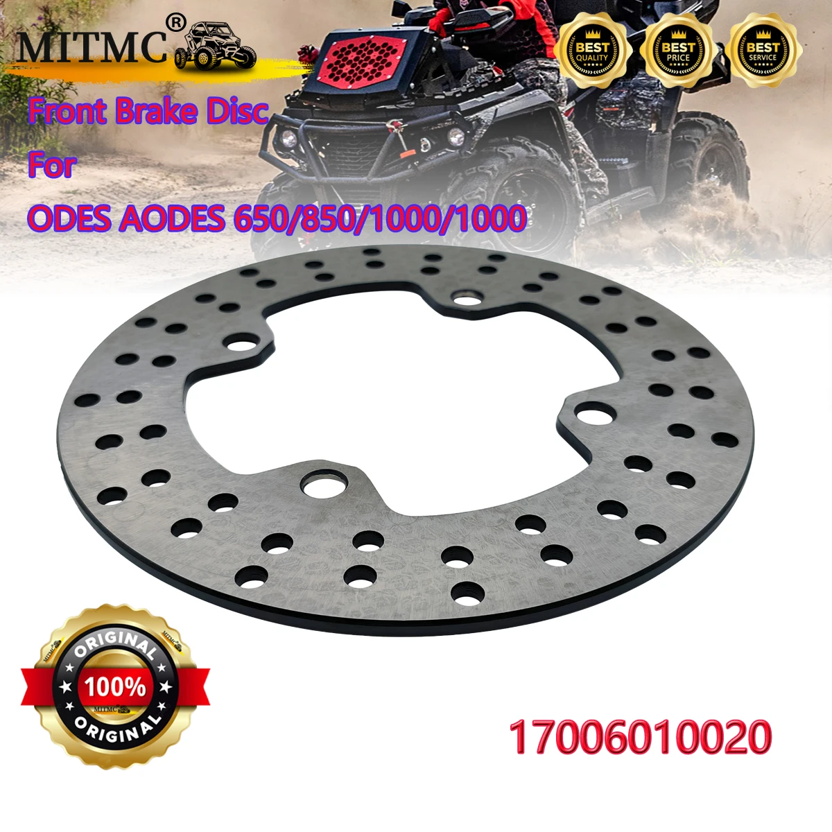 Front Brake Disc For ODES AODES 650/850/1000/1000 MUD PRO ATV UTV 17006010020