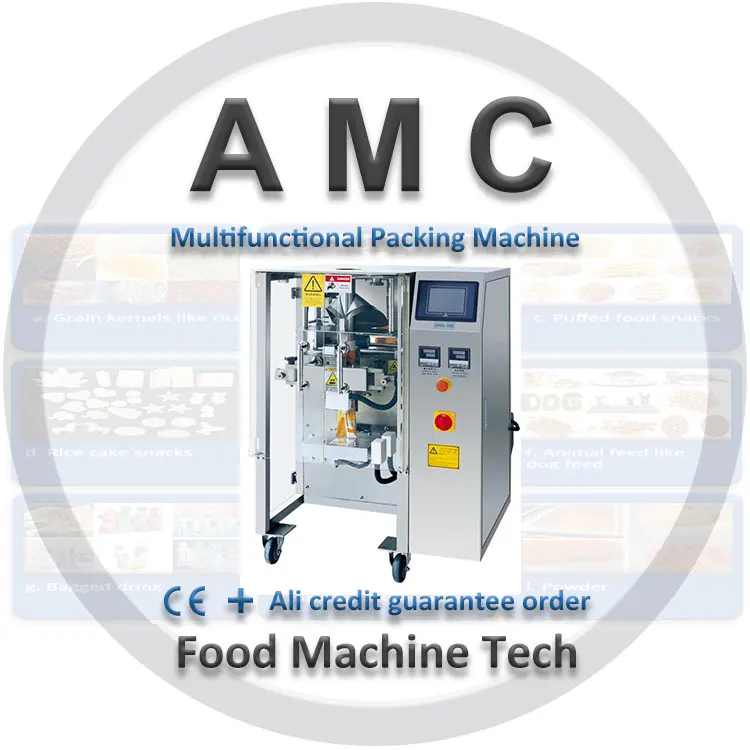 Pacote de máquina de amarrar alimentos portátil Americhi + máquina de embalagem de saco de pó vertical + máquina de embalagem de alimentos caixa de alumínio