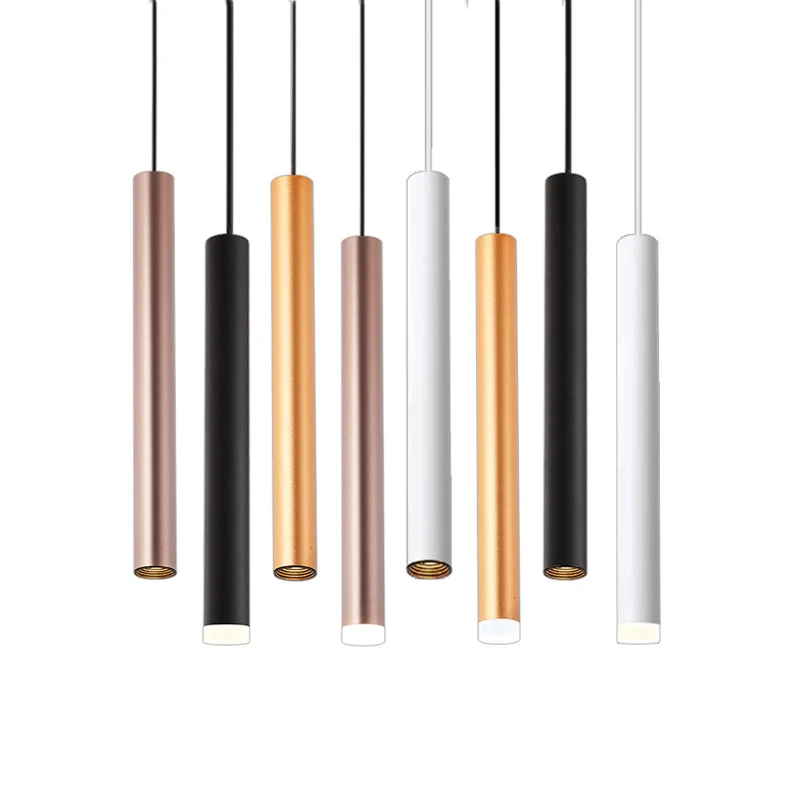 

European Minimalist Style White Gold Pink Column Spotlight Chandelier Modern Home Decoration Cob Room Restaurant Led Downlight