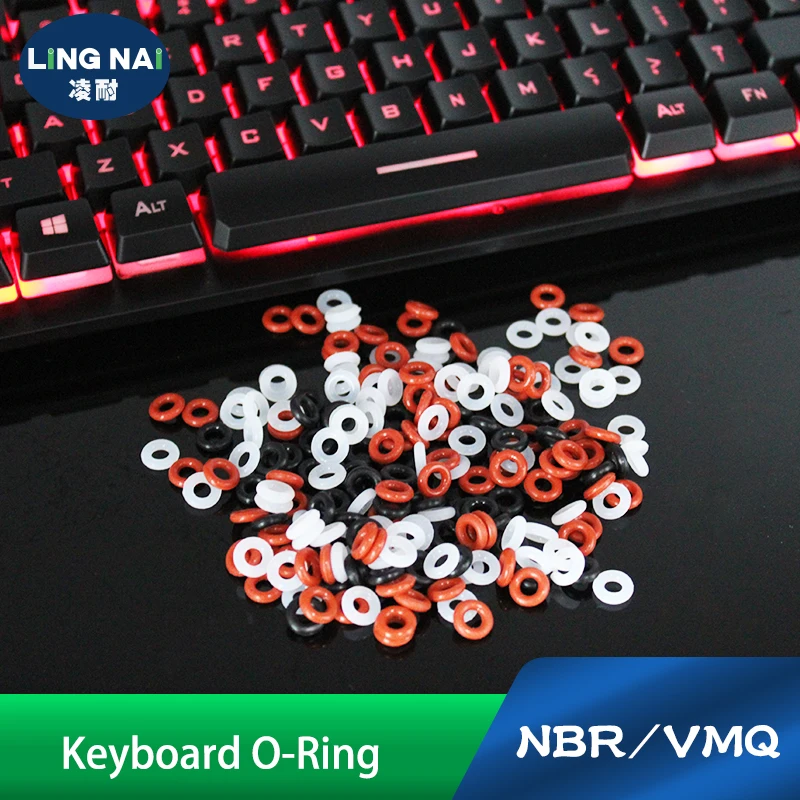 125pcs Keycaps O Ring Seal Switch Sound Dampeners For Cherry MX Keyboard Damper Replacement Noise Reduction Keyboard O-ring Seal