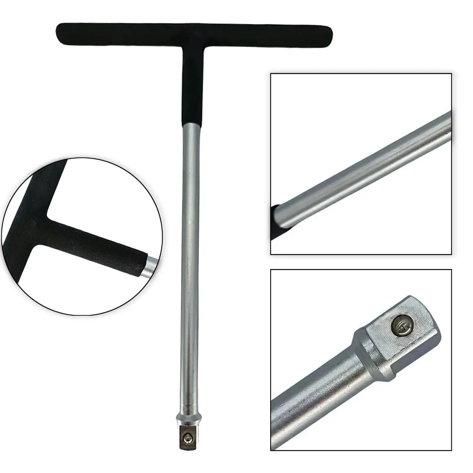 T Handle Wrench 1/2-inch Steel Portable T Type Hand Tool Drive T Handle Socket