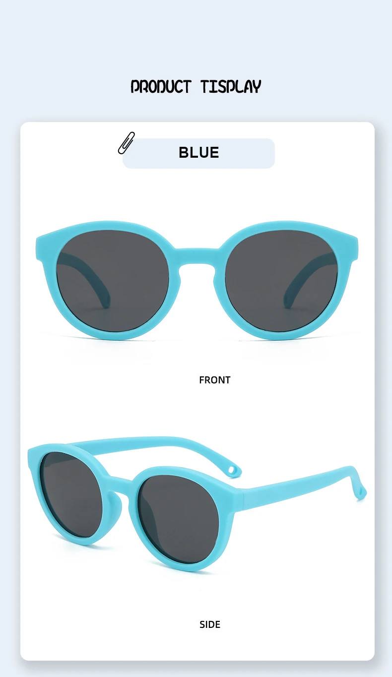 Baby-Sonnenbrille für 0–5 Jahre, Outdoor-Augenschutz und Sonnenschutz, polarisierte Silikon-Sonnenbrille für Kinder 23067 – Detail 10
