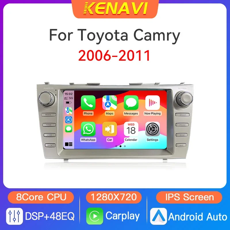 

2 din Car Stereo Radio Multimedia For Toyota Camry 7 XV 40 50 2006-2011 Video Player GPS RDS DSP Carplay Android Auto Head Unit